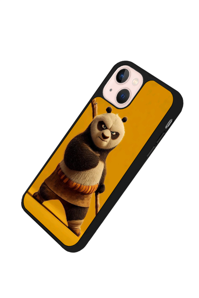 iPhone 14 Plus Uyumlu Kung Fu Panda Tasarımlı Glossy Premium Kılıf
