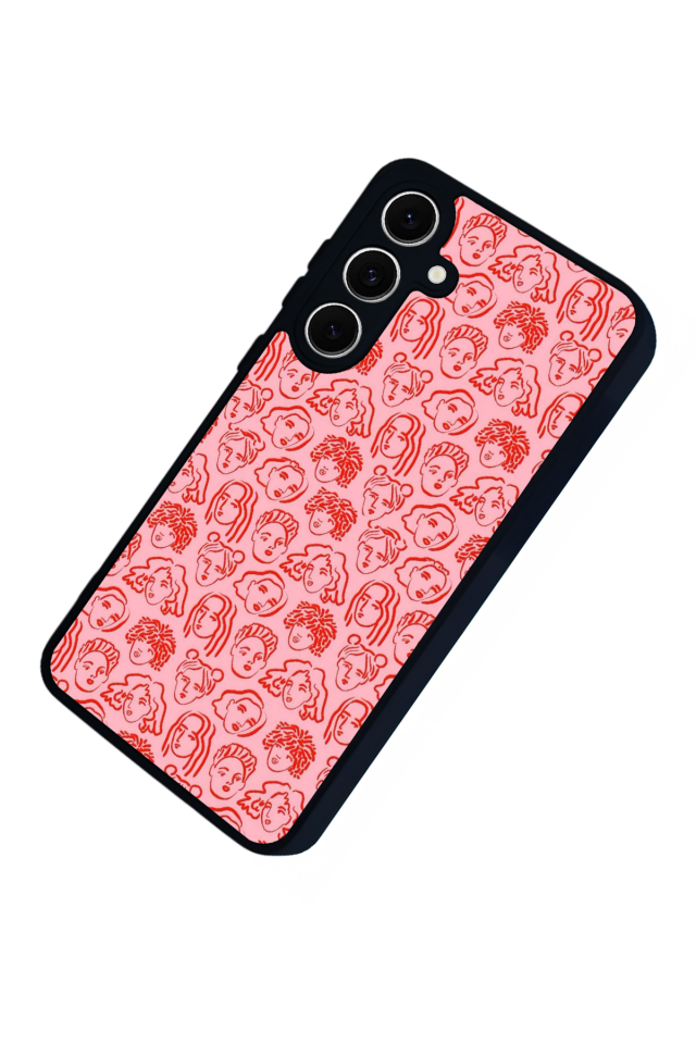 Samsung Galaxy S24 FE Uyumlu Line Art Tasarımlı Glossy Premium Kılıf