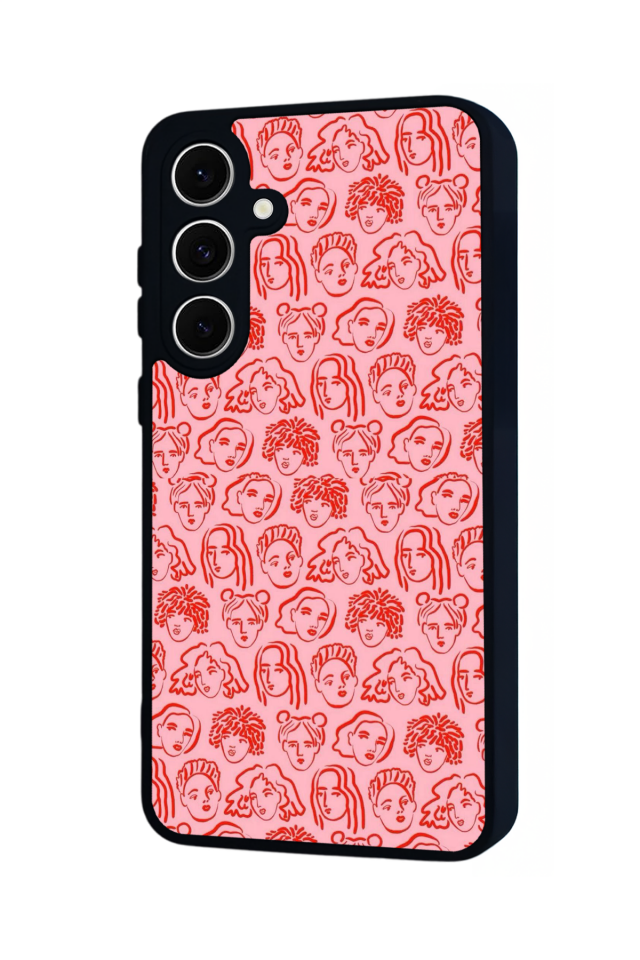 Samsung Galaxy S24 FE Uyumlu Line Art Tasarımlı Glossy Premium Kılıf