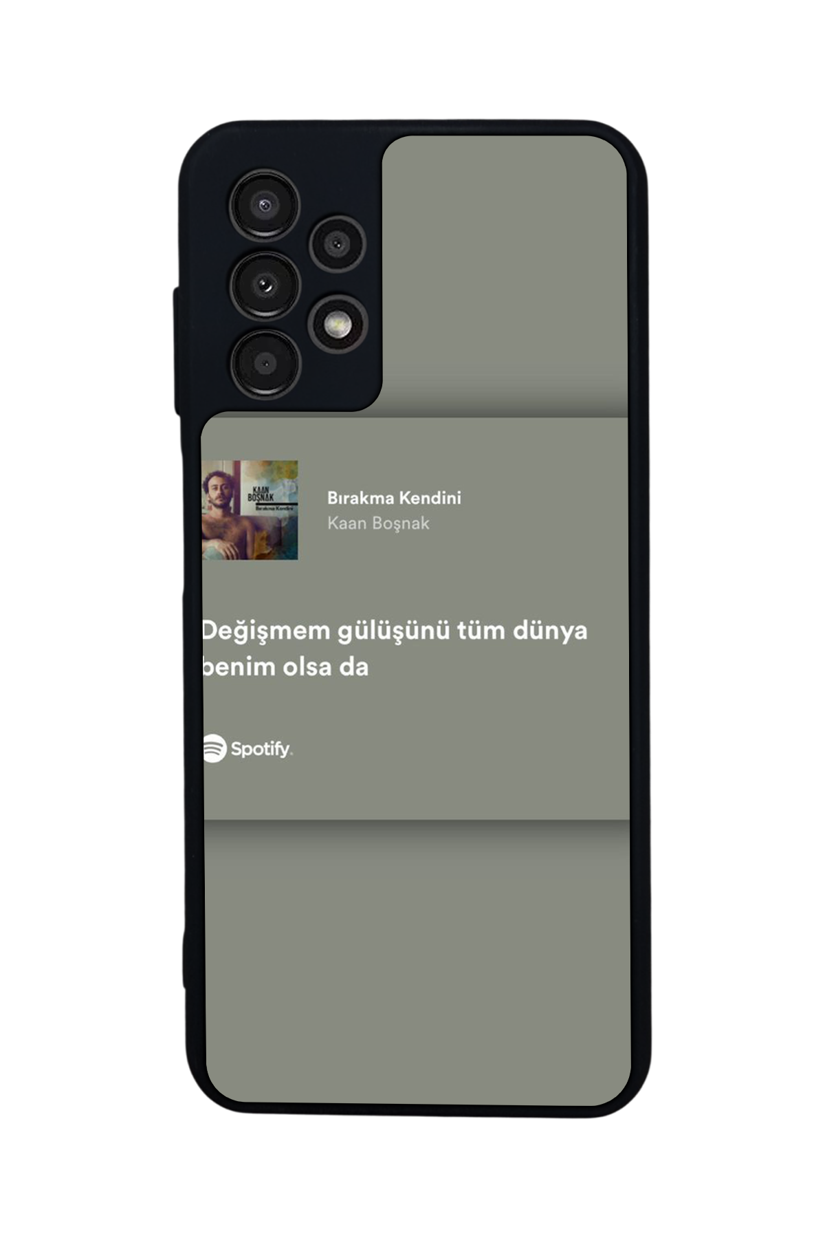 Samsung Galaxy A13 Uyumlu Sarki Sozleri Tasarımlı Glossy Premium Kılıf