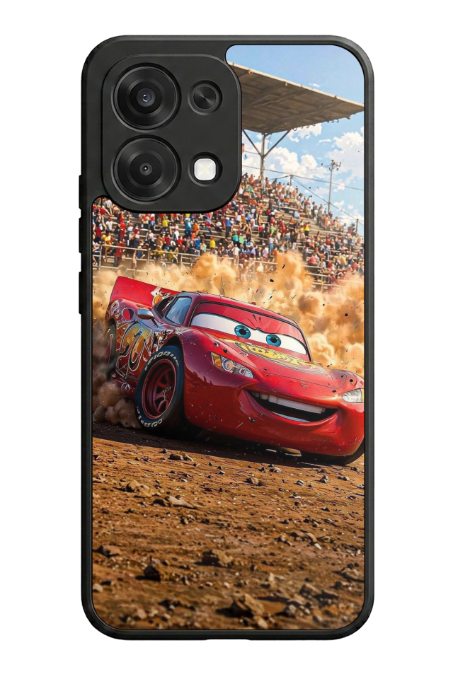 Oppo A6 Pro Uyumlu Şimsek McQueen Tasarımlı Glossy Premium Kılıf