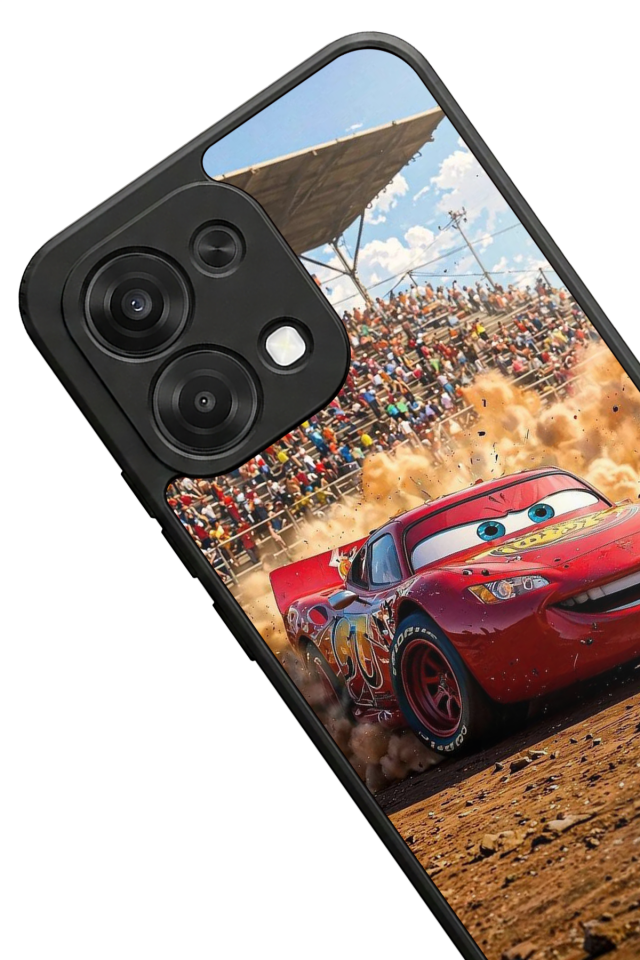 Oppo A6 Pro Uyumlu Şimsek McQueen Tasarımlı Glossy Premium Kılıf