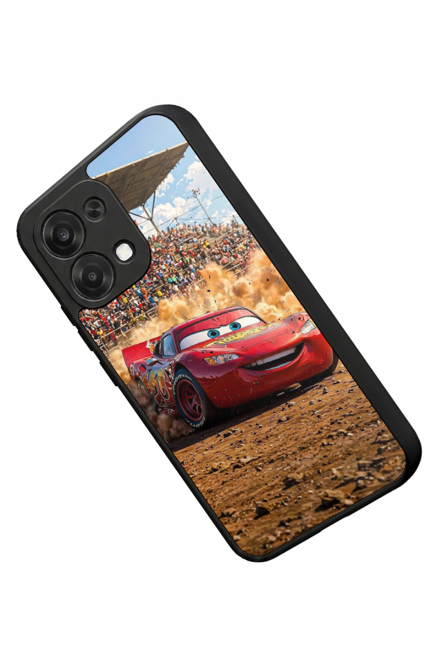 Oppo A6 Pro Uyumlu Şimsek McQueen Tasarımlı Glossy Premium Kılıf
