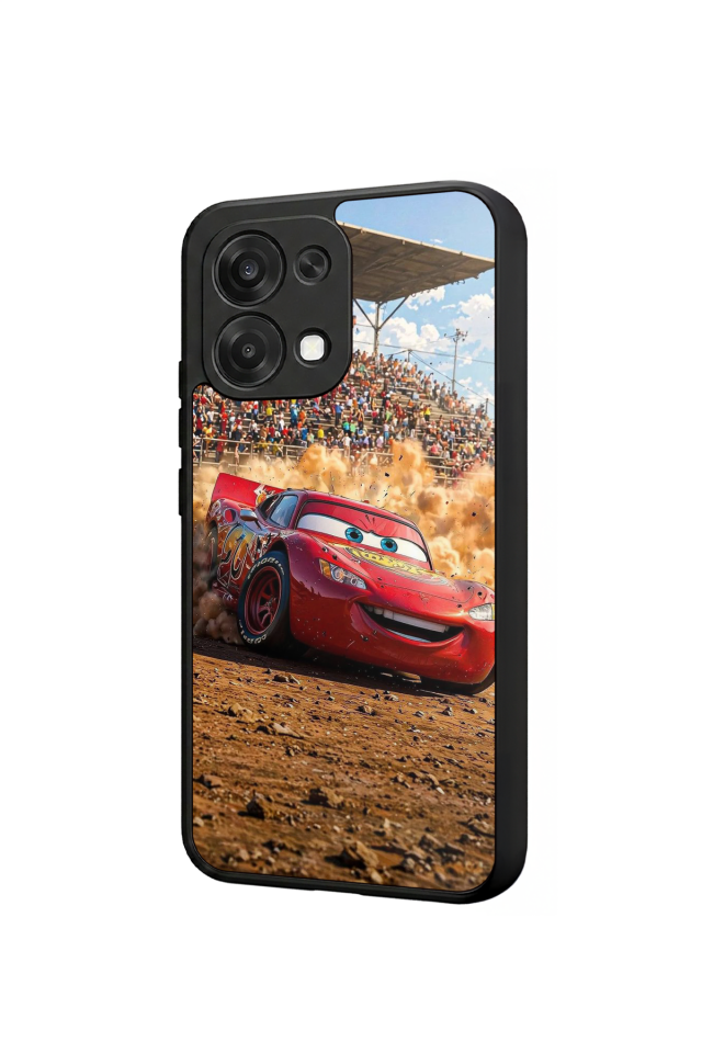 Oppo A6 Pro Uyumlu Şimsek McQueen Tasarımlı Glossy Premium Kılıf
