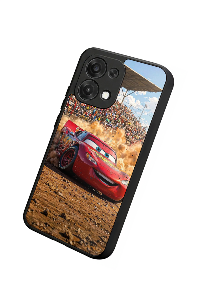 Oppo A6 Pro Uyumlu Şimsek McQueen Tasarımlı Glossy Premium Kılıf