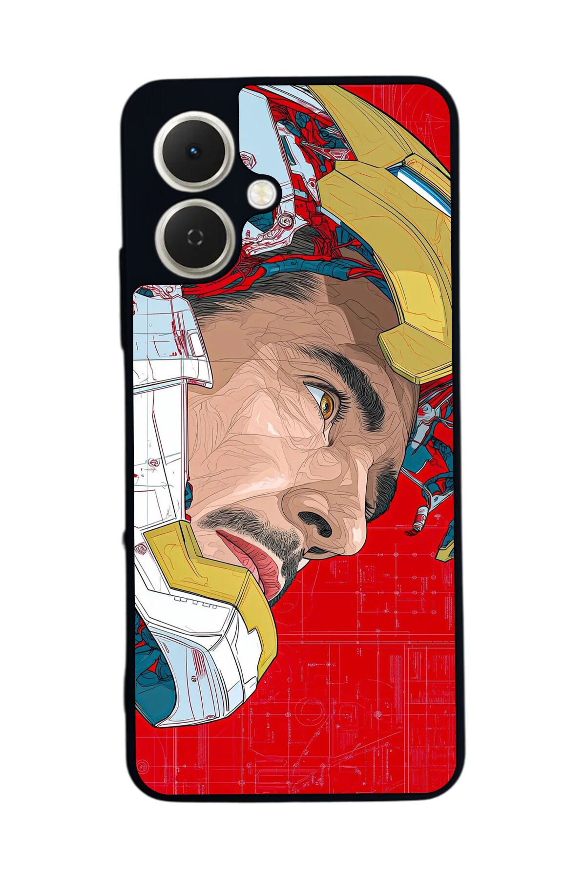 Tecno Spark GO 2 Uyumlu Iron Man ( Demir Adam ) Tasarımlı Glossy Premium Kılıf