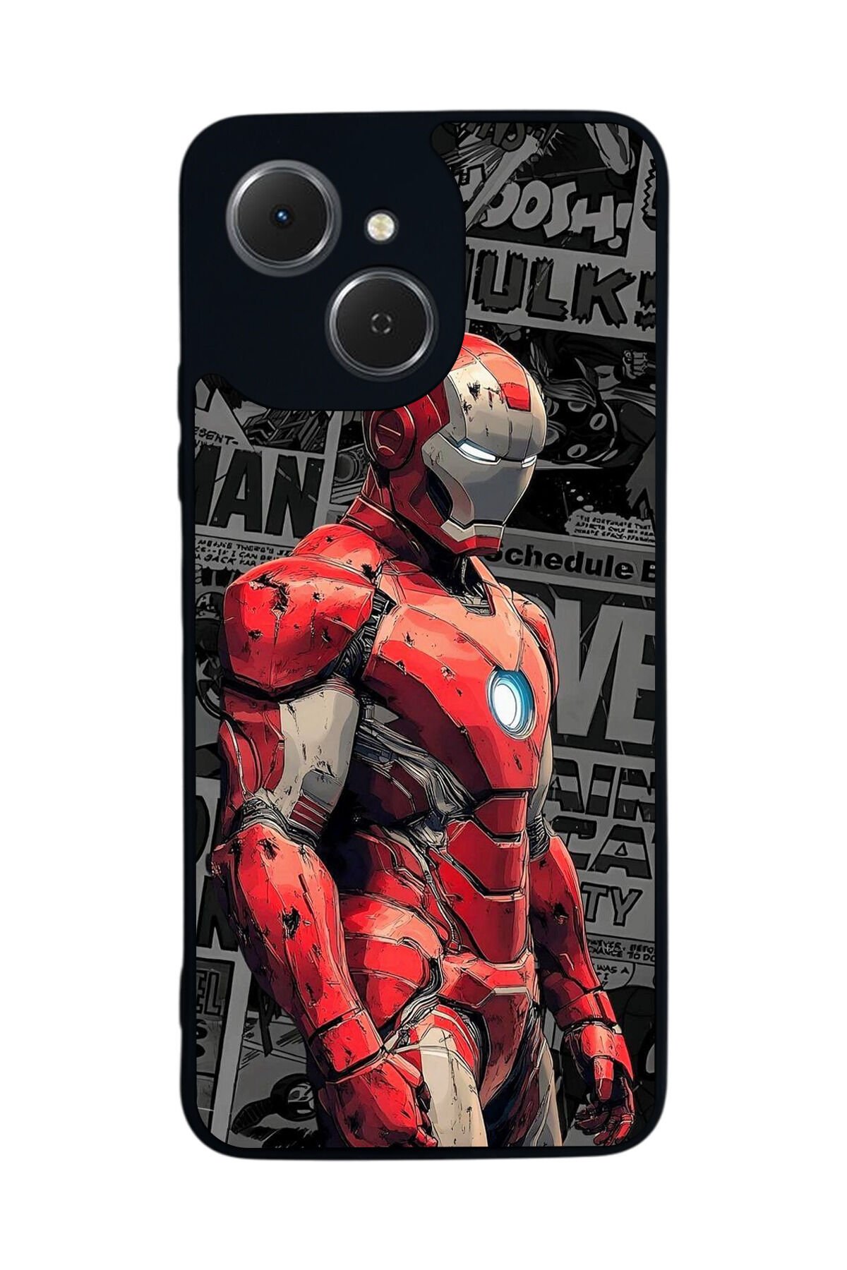 Tecno Spark 40C Uyumlu Iron Man ( Demir Adam ) Tasarımlı Glossy Premium Kılıf