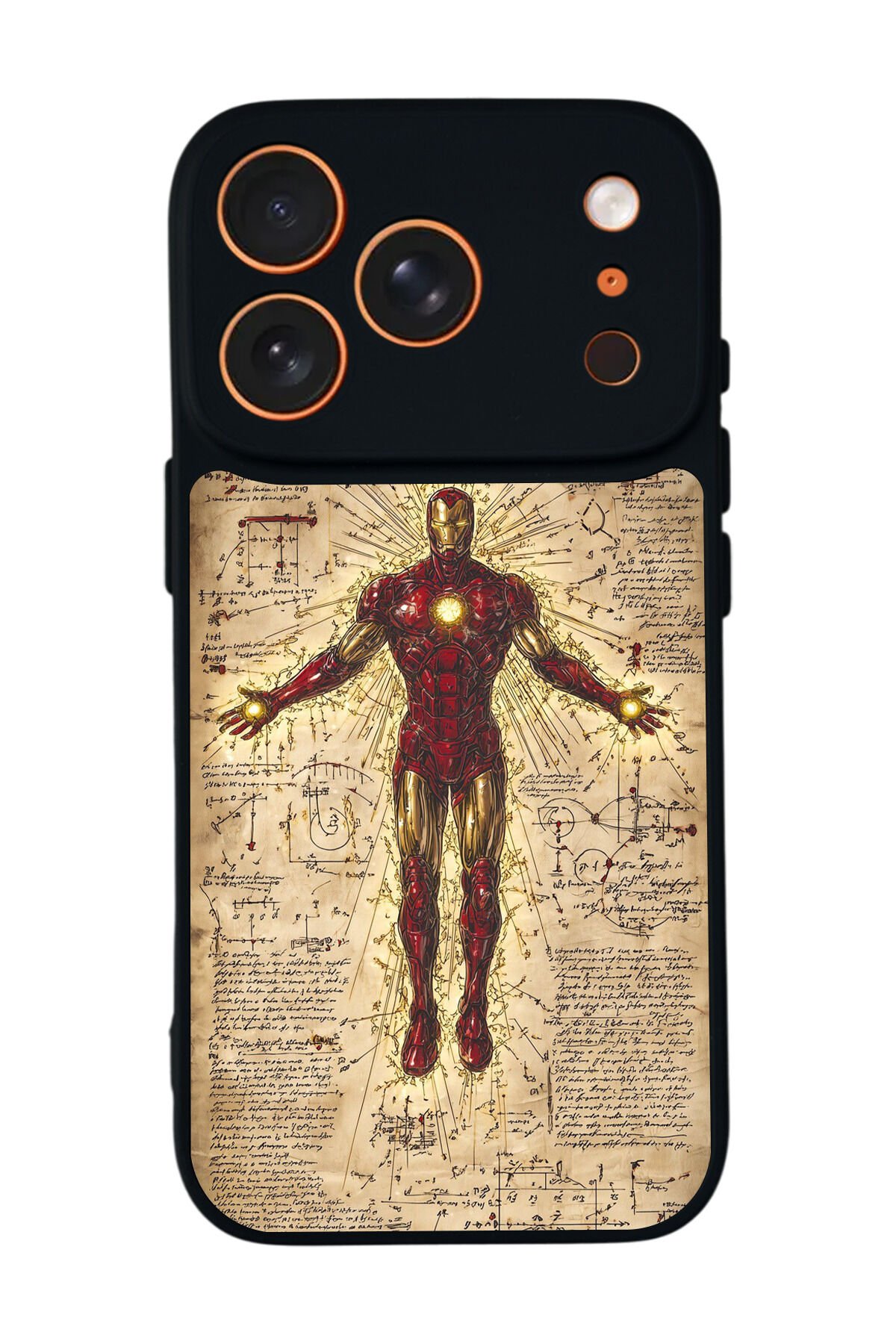 iPhone 17 Pro Uyumlu Iron Man ( Demir Adam ) Tasarımlı Glossy Premium Kılıf