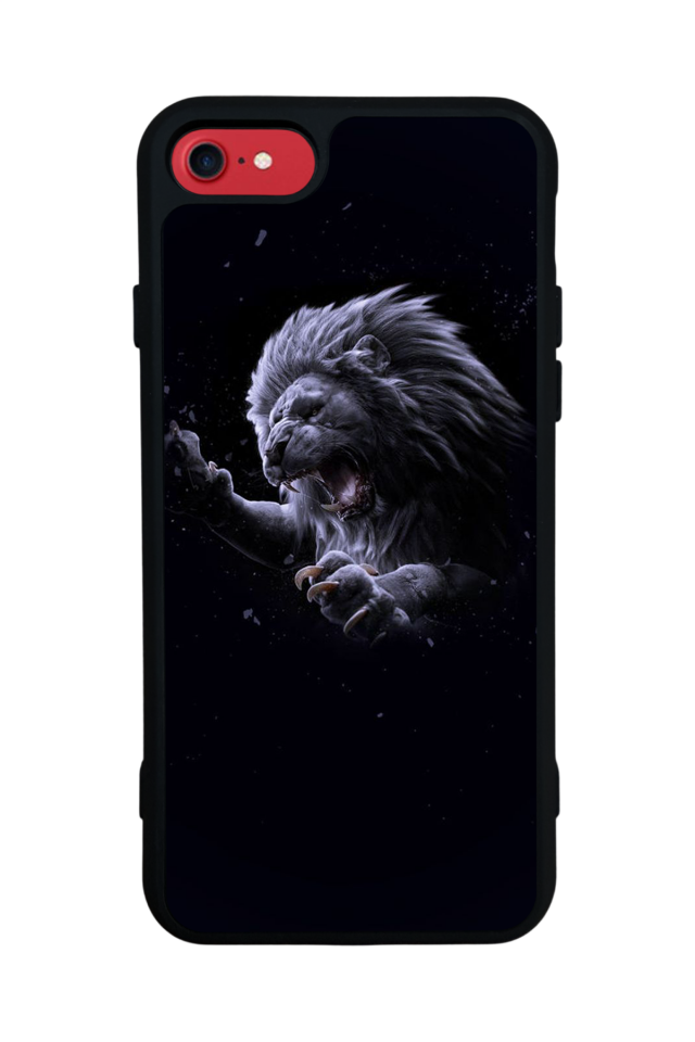 iPhone 7 Uyumlu Aslan Tasarımlı Glossy Premium Kılıf