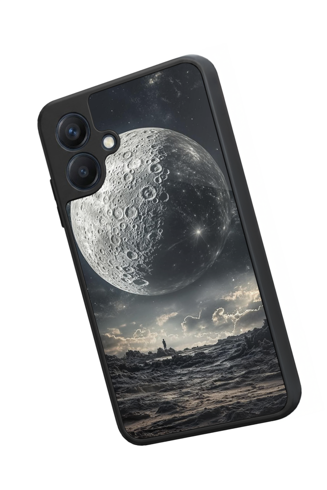 Samsung Galaxy A07 Uyumlu Ay Tasarımlı Glossy Premium Kılıf