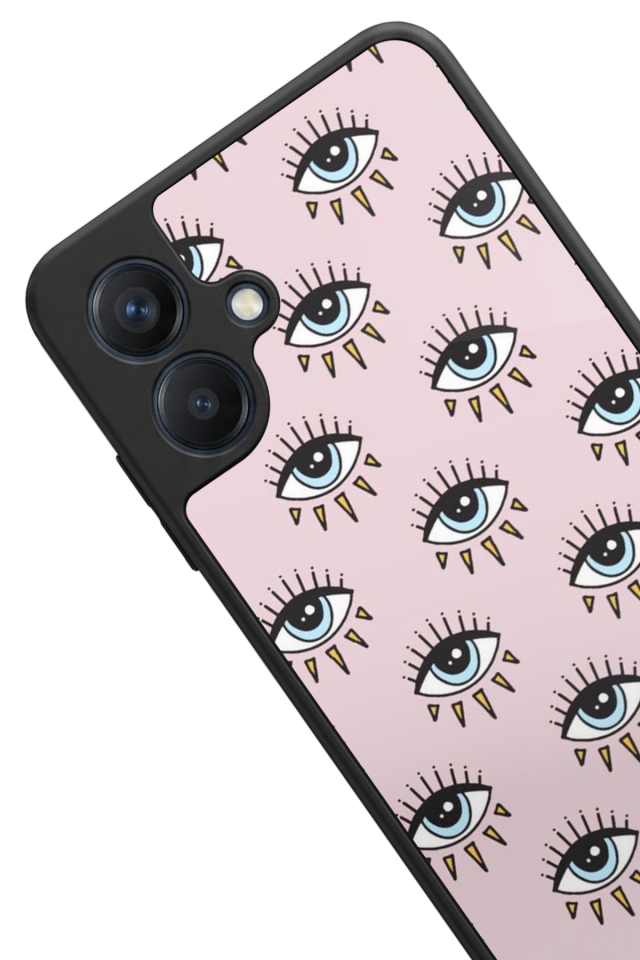 Samsung Galaxy A07 Uyumlu Göz Tasarımlı Glossy Premium Kılıf