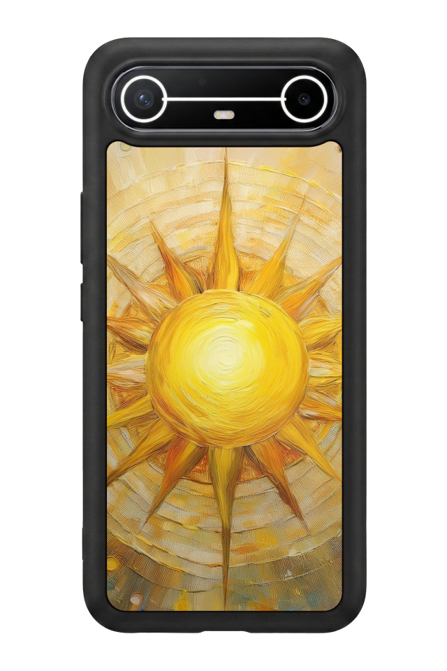 Tecno Spark Slim 5G Uyumlu Güneş Tasarımlı Glossy Premium Kılıf