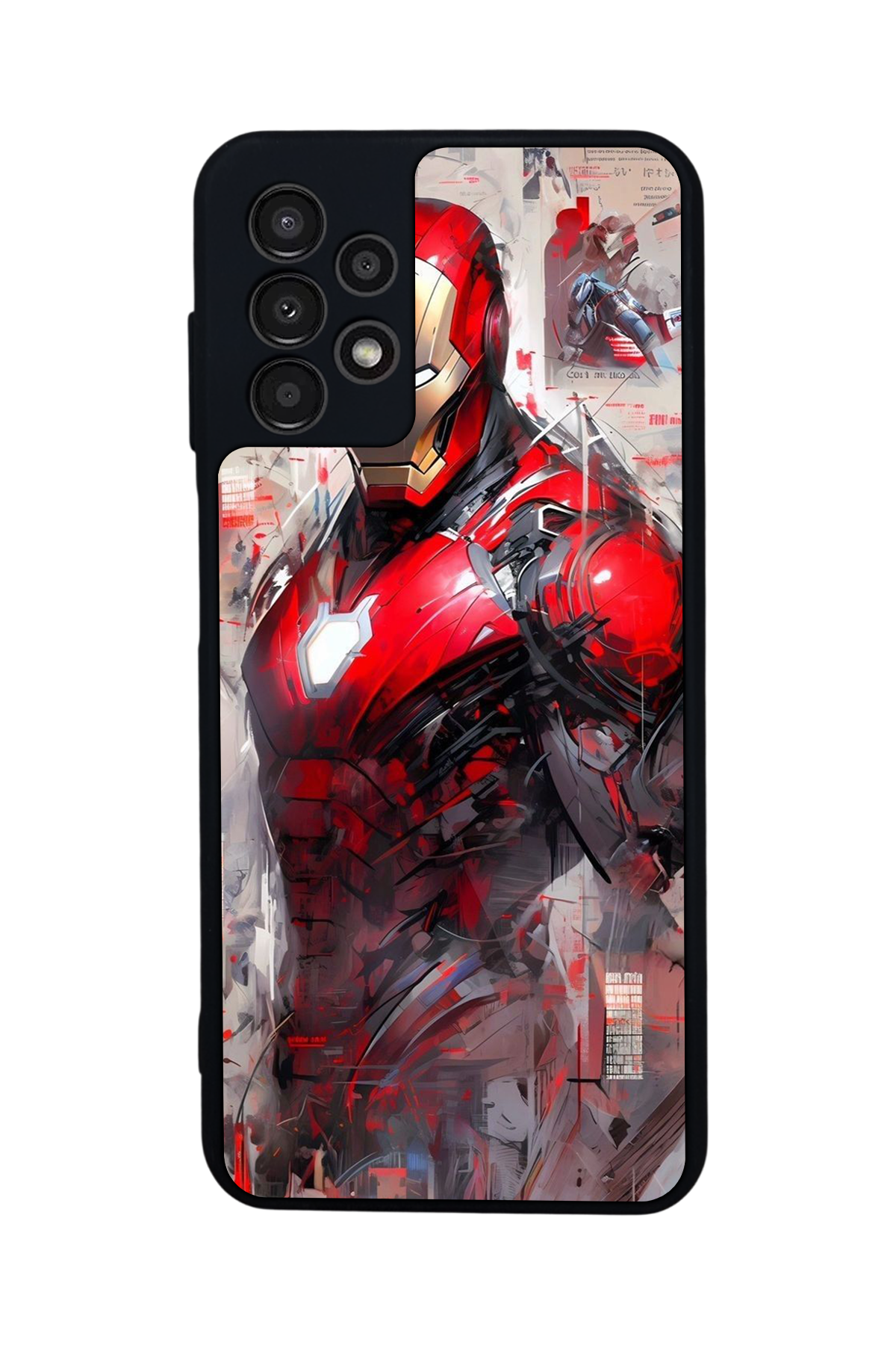 Samsung Galaxy A23 Uyumlu Iron Man ( Demir Adam ) Tasarımlı Glossy Premium Kılıf
