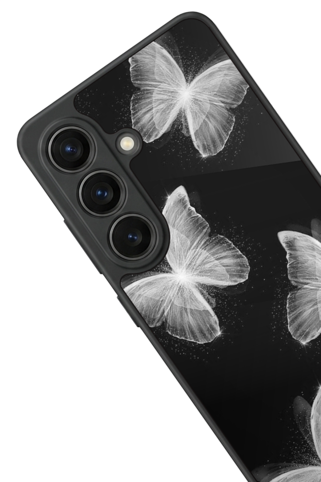 Samsung Galaxy S26 Uyumlu Kelebek Tasarımlı Glossy Premium Kılıf