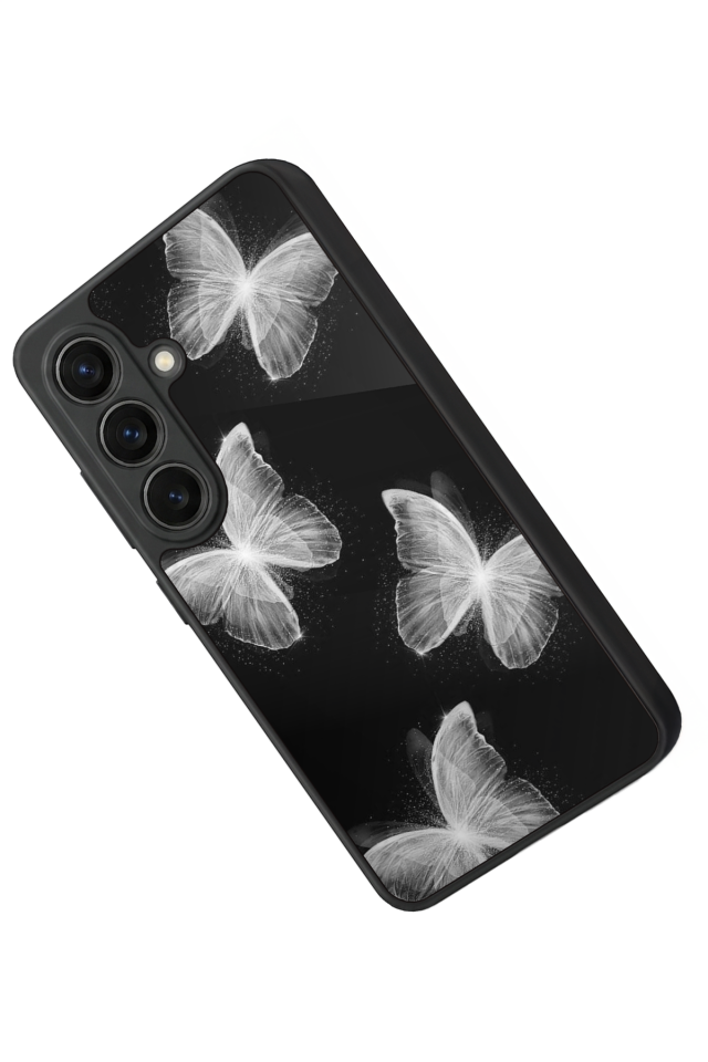 Samsung Galaxy S26 Uyumlu Kelebek Tasarımlı Glossy Premium Kılıf