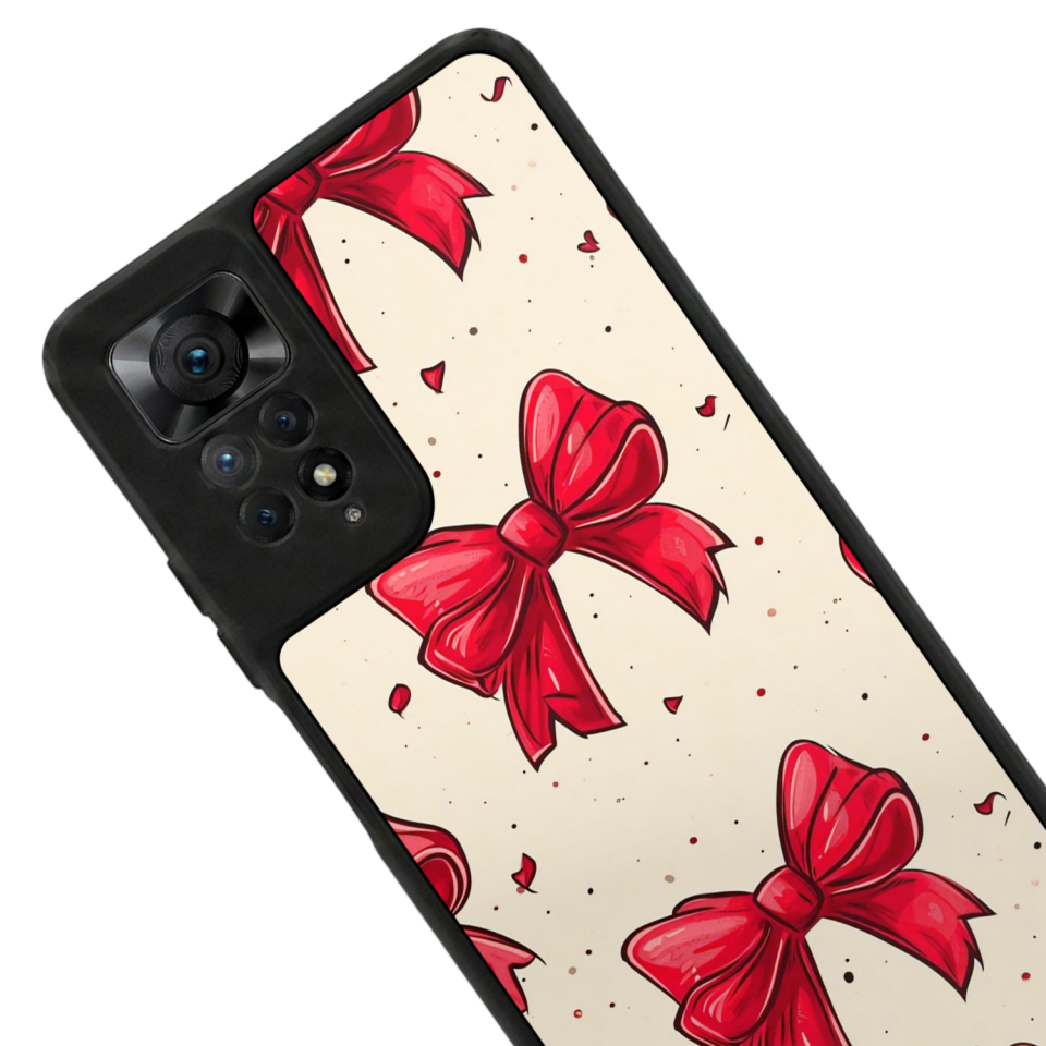 Xiaomi Redmi Note 12 Pro Uyumlu Kurdele Tasarımlı Glossy Premium Kılıf