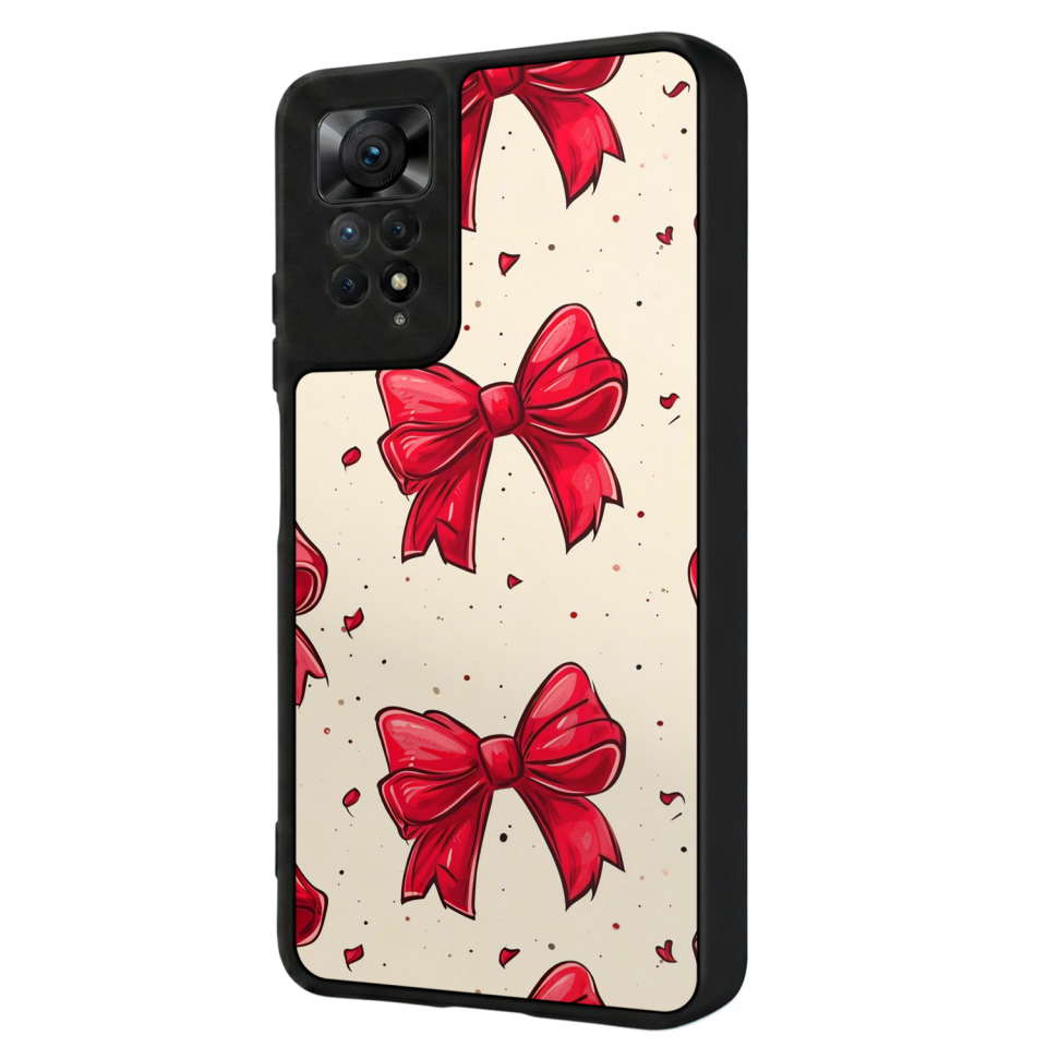 Xiaomi Redmi Note 12 Pro Uyumlu Kurdele Tasarımlı Glossy Premium Kılıf
