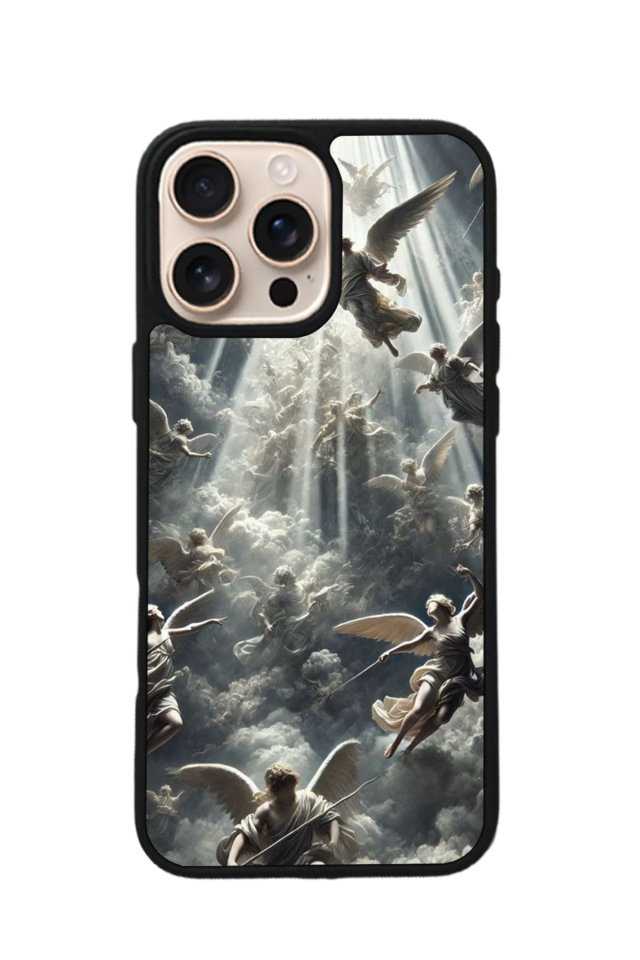 iPhone 16 Pro Max Uyumlu Melek Tasarımlı Glossy Premium Kılıf