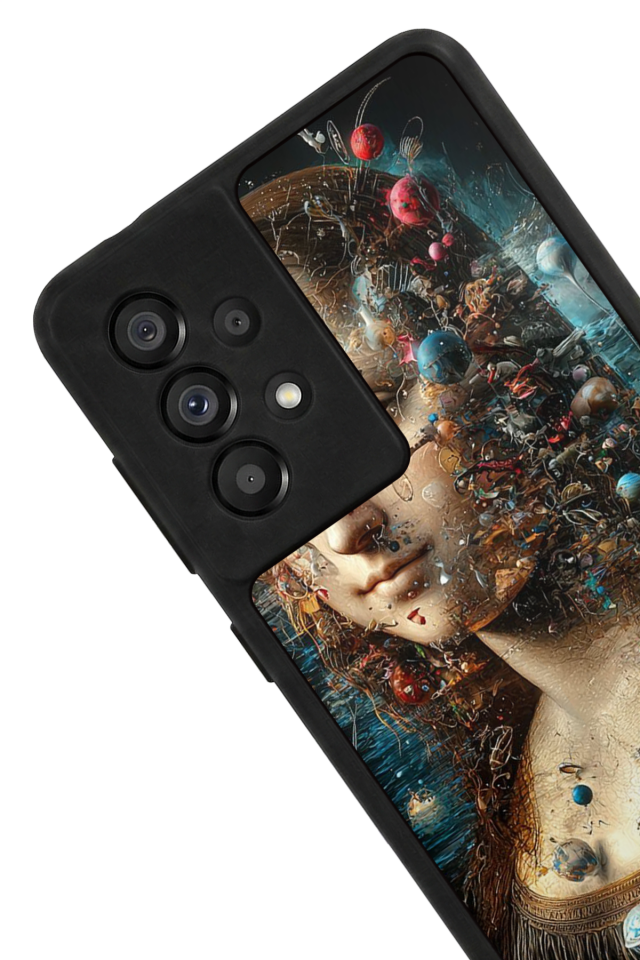 Samsung Galaxy A73 Uyumlu Monalisa Tasarımlı Glossy Premium Kılıf