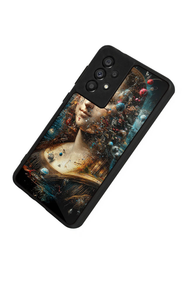 Samsung Galaxy A73 Uyumlu Monalisa Tasarımlı Glossy Premium Kılıf