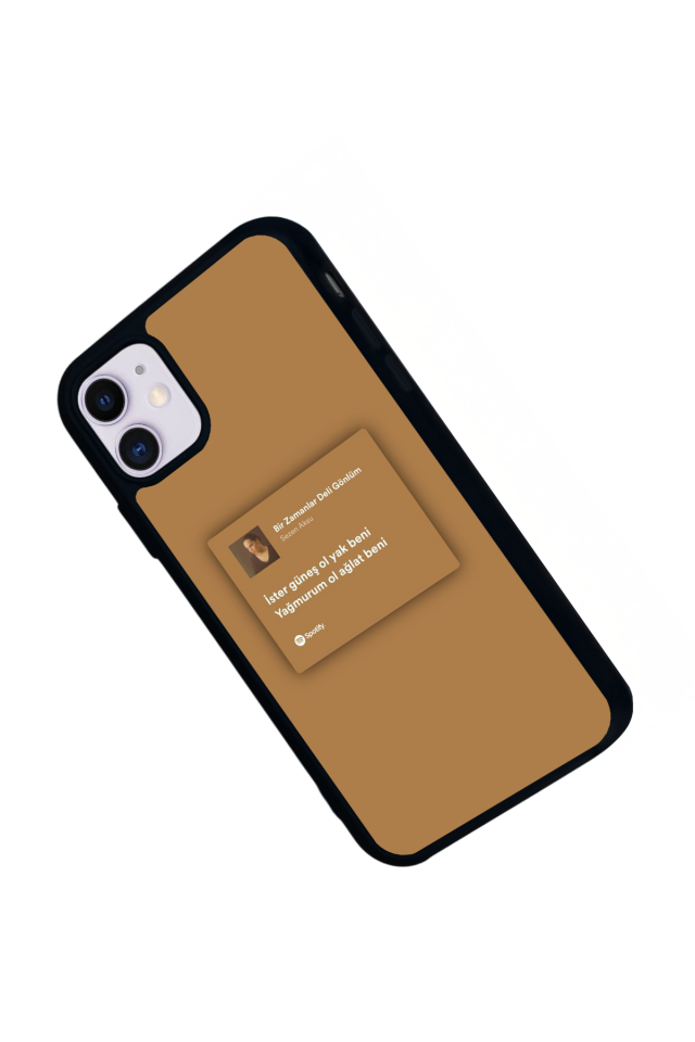 iPhone 11 Uyumlu Sarki Sozleri Tasarımlı Glossy Premium Kılıf