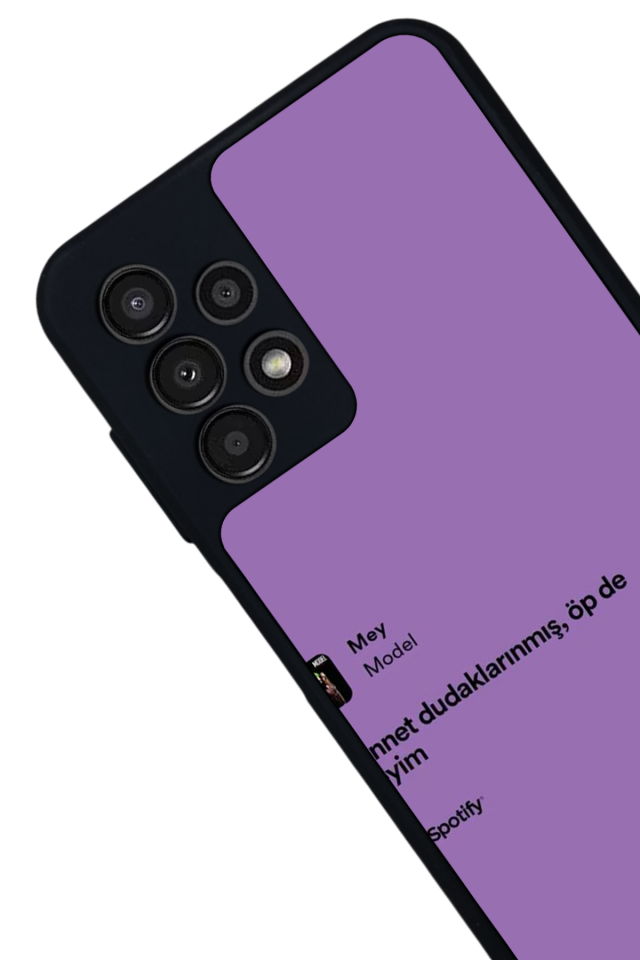 Samsung Galaxy A13 Uyumlu Sarki Sozleri Tasarımlı Glossy Premium Kılıf