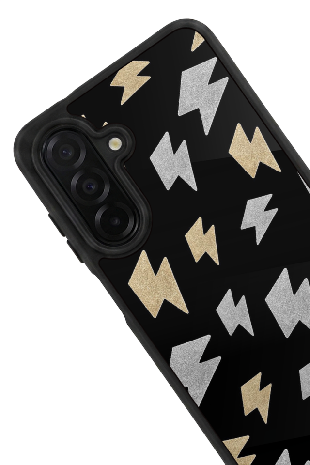 Samsung Galaxy A56 Uyumlu Simsek Tasarımlı Glossy Premium Kılıf