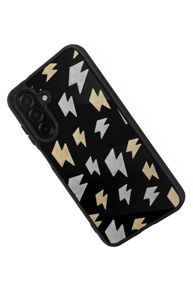 Samsung Galaxy A56 Uyumlu Simsek Tasarımlı Glossy Premium Kılıf