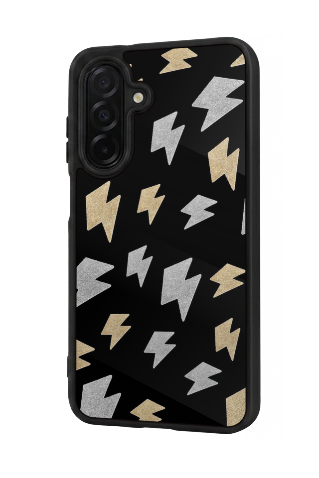 Samsung Galaxy A56 Uyumlu Simsek Tasarımlı Glossy Premium Kılıf