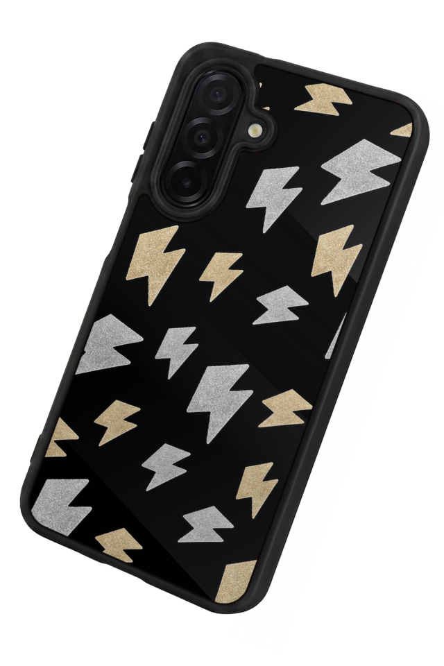 Samsung Galaxy A56 Uyumlu Simsek Tasarımlı Glossy Premium Kılıf