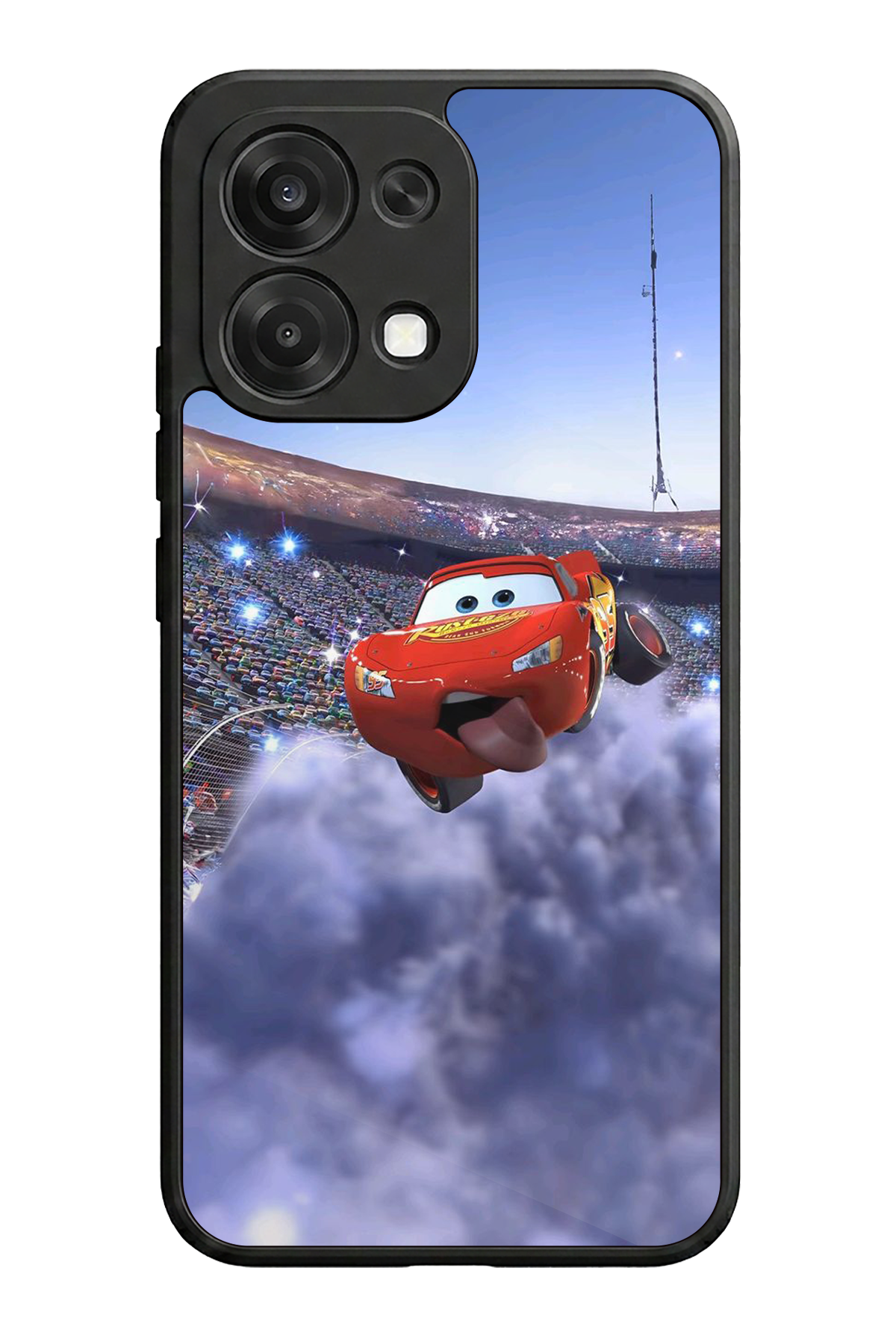 Oppo A6 Pro Uyumlu Şimsek McQueen Tasarımlı Glossy Premium Kılıf