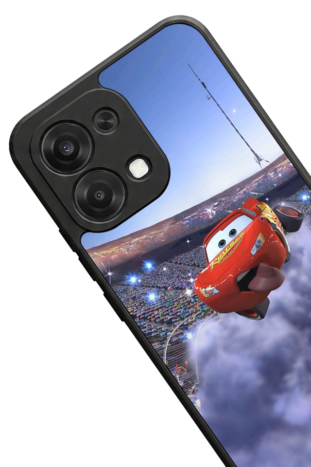 Oppo A6 Pro Uyumlu Şimsek McQueen Tasarımlı Glossy Premium Kılıf