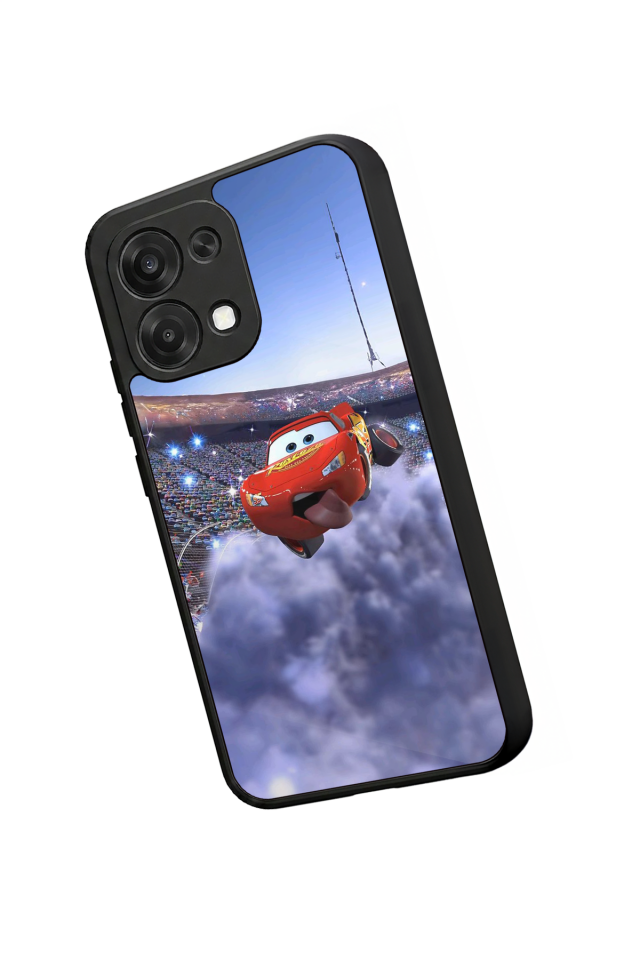 Oppo A6 Pro Uyumlu Şimsek McQueen Tasarımlı Glossy Premium Kılıf