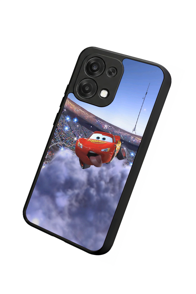 Oppo A6 Pro Uyumlu Şimsek McQueen Tasarımlı Glossy Premium Kılıf