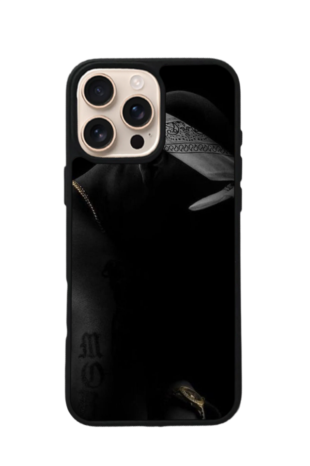 iPhone 16 Pro Uyumlu Tupac Tasarımlı Glossy Premium Kılıf