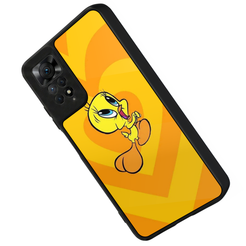 Xiaomi Redmi Note 11 Pro Uyumlu Tweety Tasarımlı Glossy Premium Kılıf