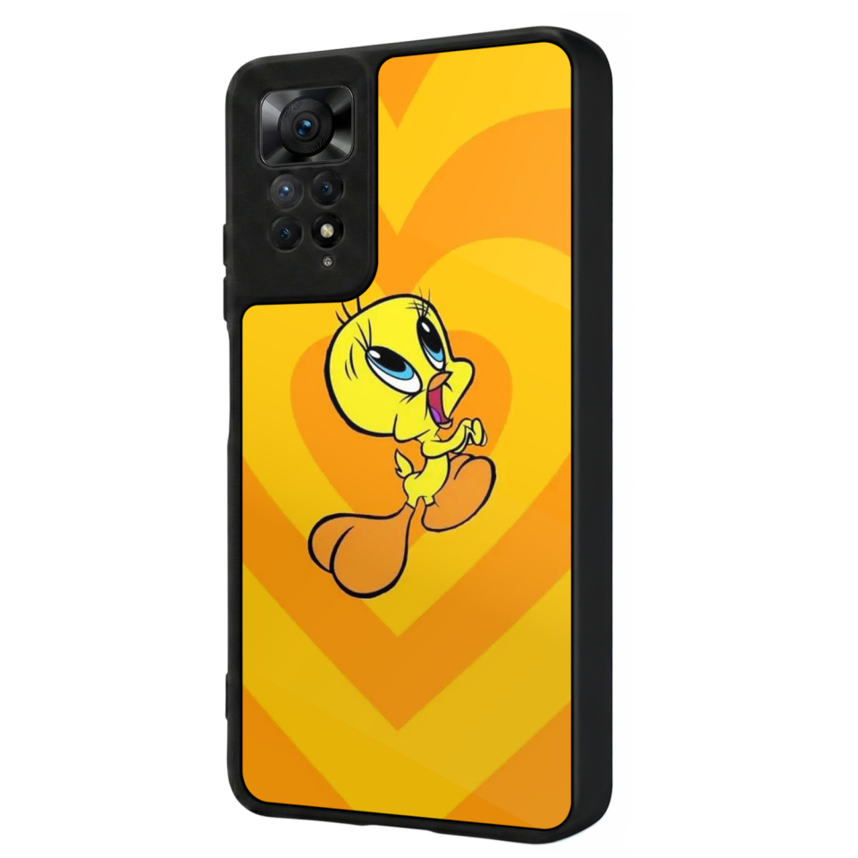 Xiaomi Redmi Note 11 Pro Uyumlu Tweety Tasarımlı Glossy Premium Kılıf