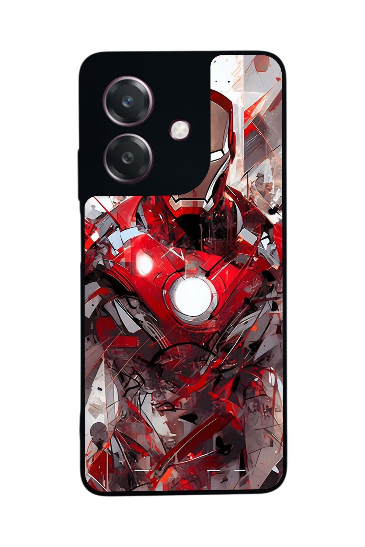 Oppo A3 5G Uyumlu Iron Man ( Demir Adam ) Tasarımlı Glossy Premium Kılıf
