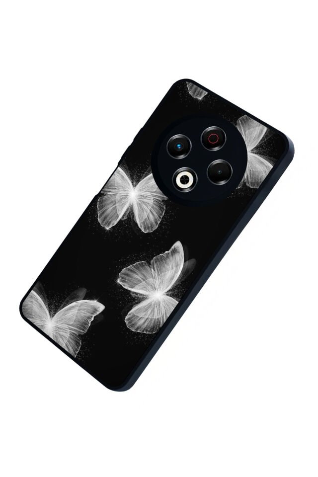 Tecno Spark 30 Uyumlu Kelebek Tasarımlı Glossy Premium Kılıf