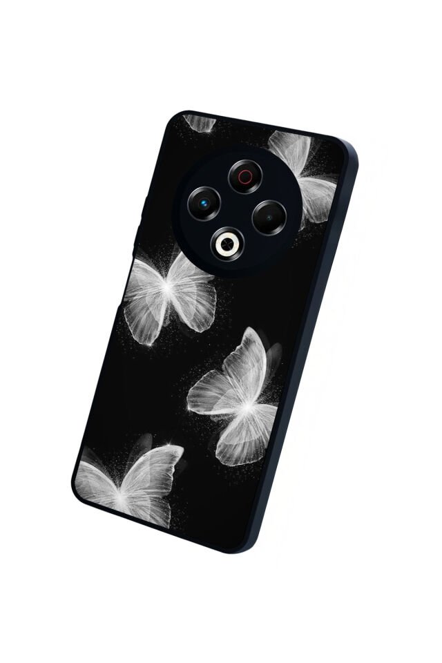 Tecno Spark 30 Uyumlu Kelebek Tasarımlı Glossy Premium Kılıf