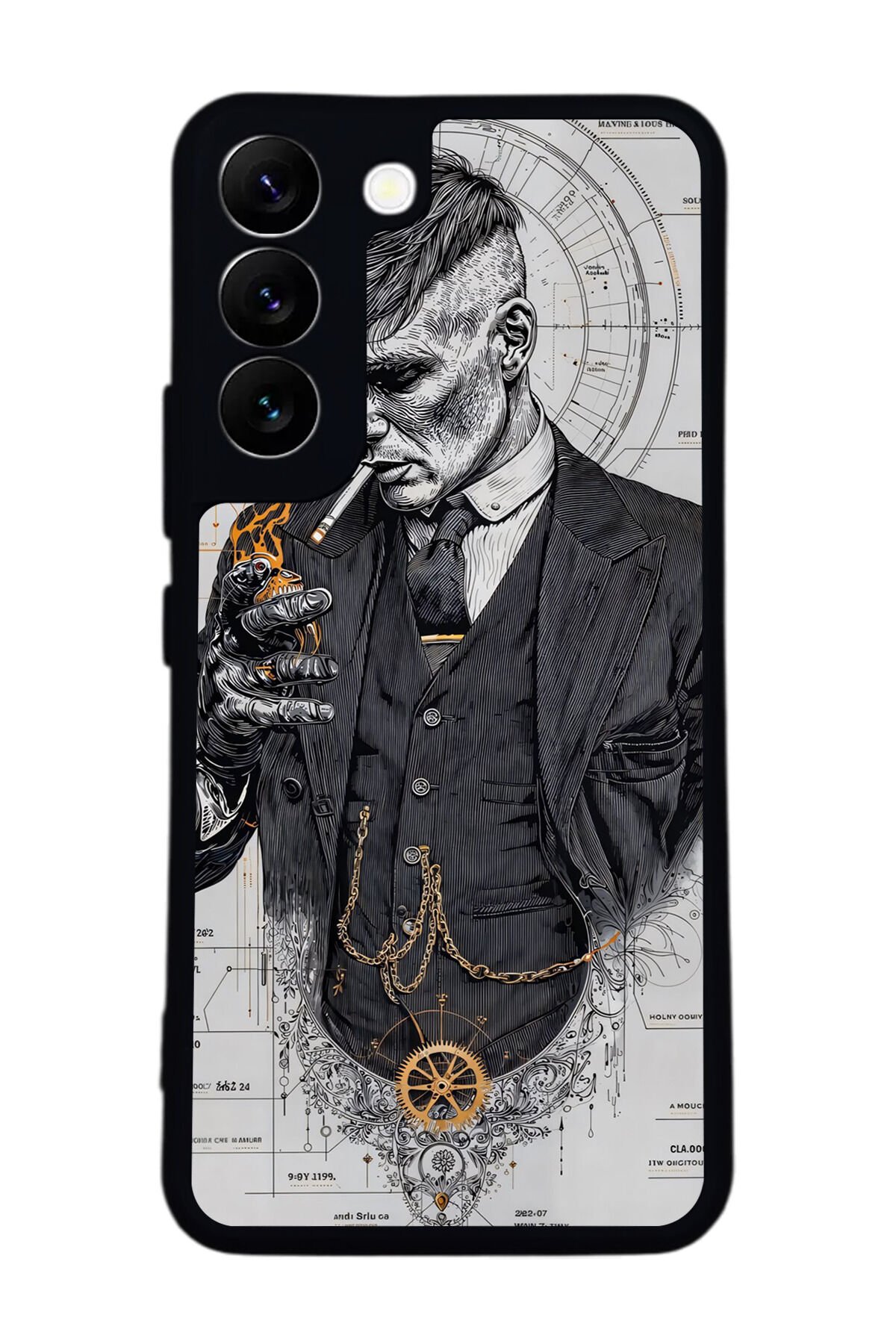 Samsung Galaxy S22 Uyumlu Peaky Blinders Tasarımlı Glossy Premium Kılıf