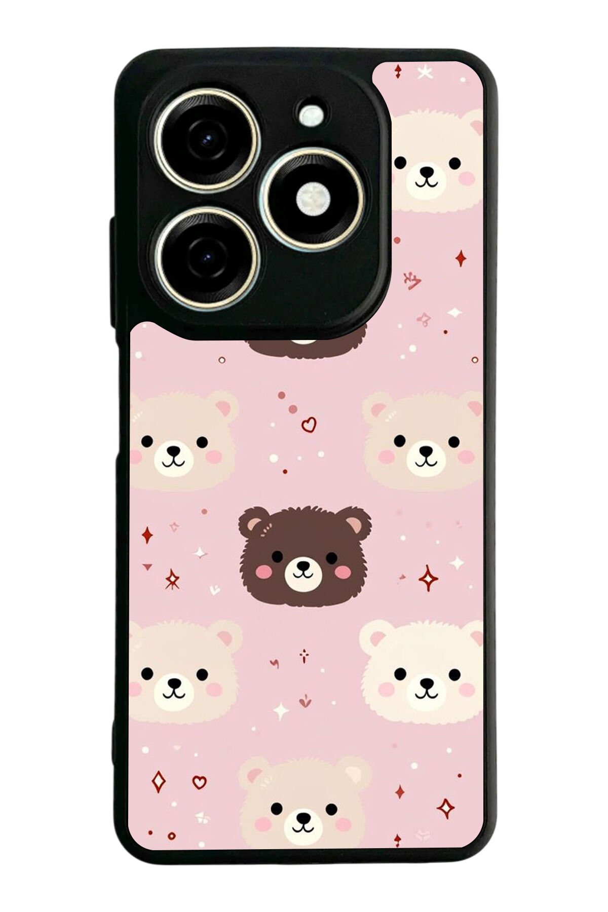 Infınıx Smart 8 Pro Uyumlu Ayı Tasarımlı Glossy Premium Kılıf