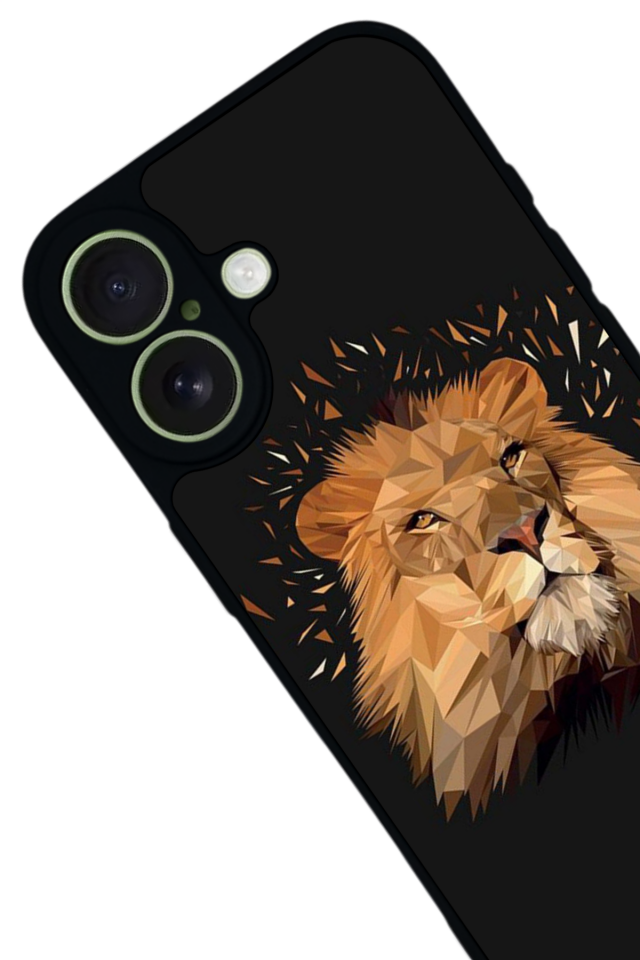 iPhone 17 Uyumlu Aslan Tasarımlı Glossy Premium Kılıf