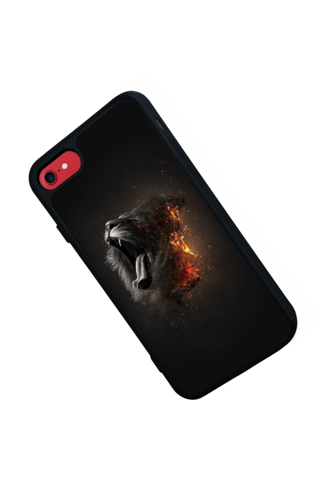 iPhone 7 Uyumlu Aslan Tasarımlı Glossy Premium Kılıf