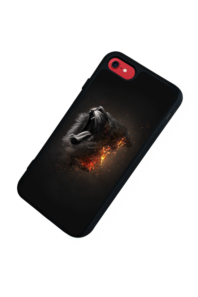 iPhone 7 Uyumlu Aslan Tasarımlı Glossy Premium Kılıf