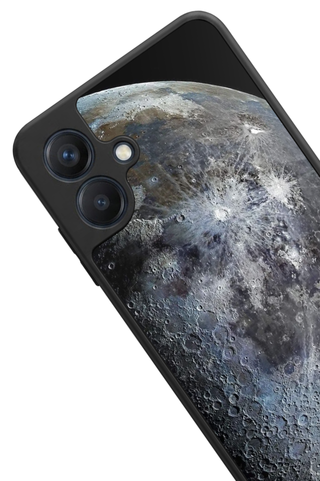 Samsung Galaxy A07 Uyumlu Ay Tasarımlı Glossy Premium Kılıf