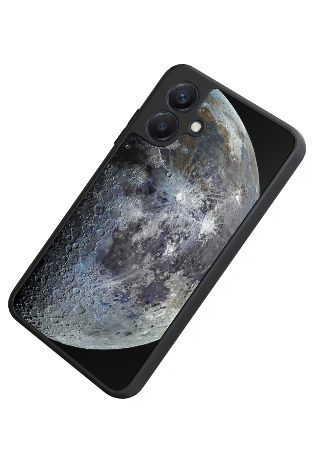 Samsung Galaxy A07 Uyumlu Ay Tasarımlı Glossy Premium Kılıf