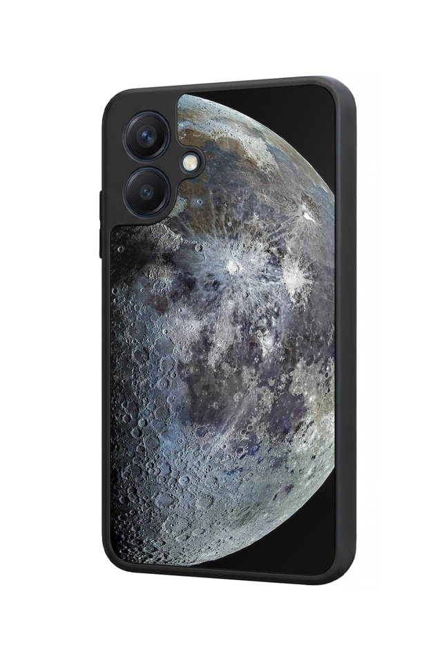 Samsung Galaxy A07 Uyumlu Ay Tasarımlı Glossy Premium Kılıf