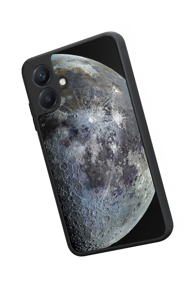 Samsung Galaxy A07 Uyumlu Ay Tasarımlı Glossy Premium Kılıf