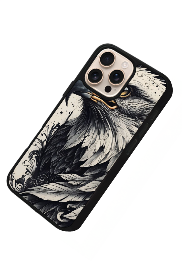 iPhone 16 Pro Uyumlu Besiktas Tasarımlı Glossy Premium Kılıf